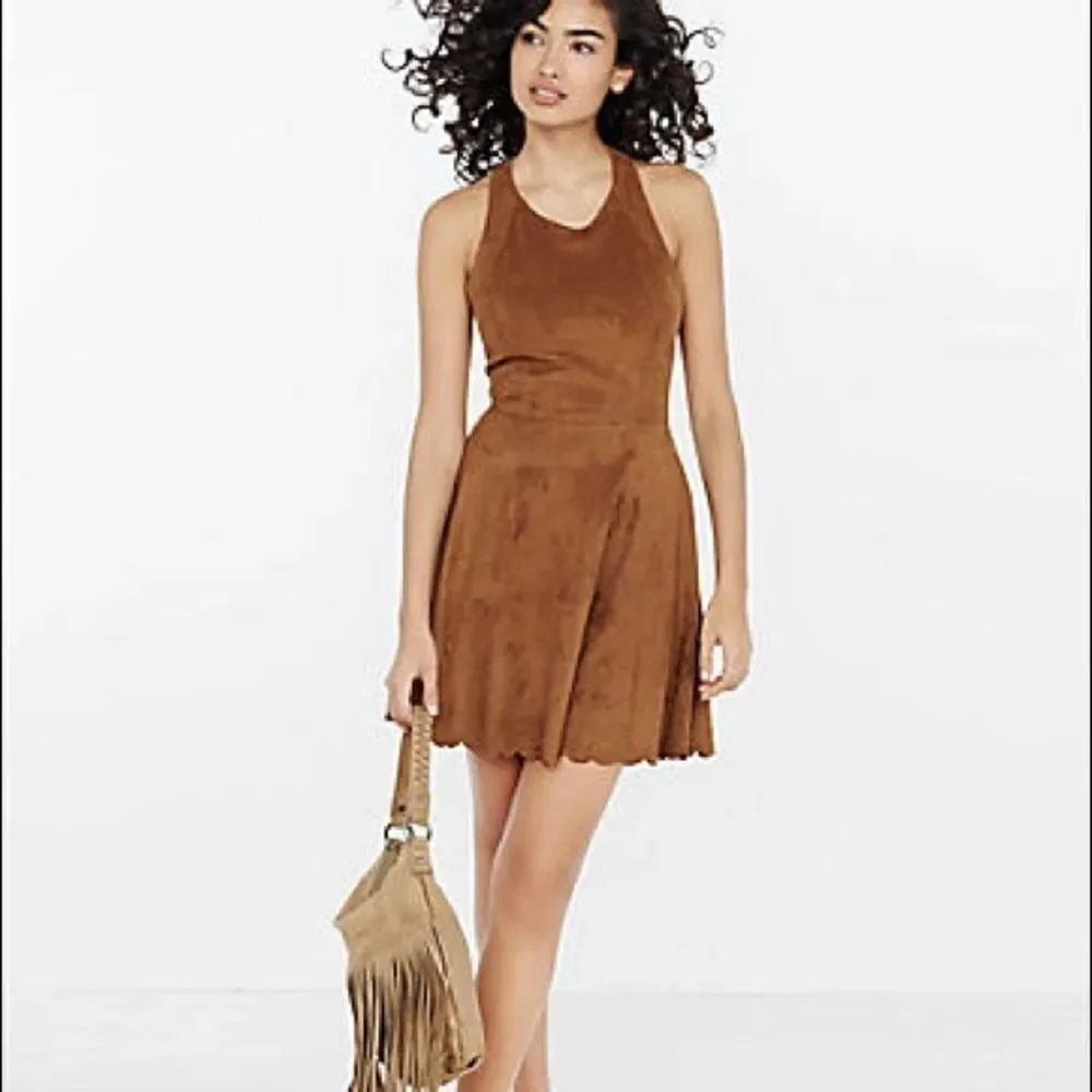 ✨ HP✨Faux Suede Skater Dress✨